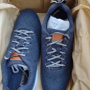 Navy Wool Sneakers